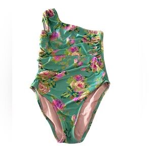 Rose Garden Ruched Shoulder Swimsuit​